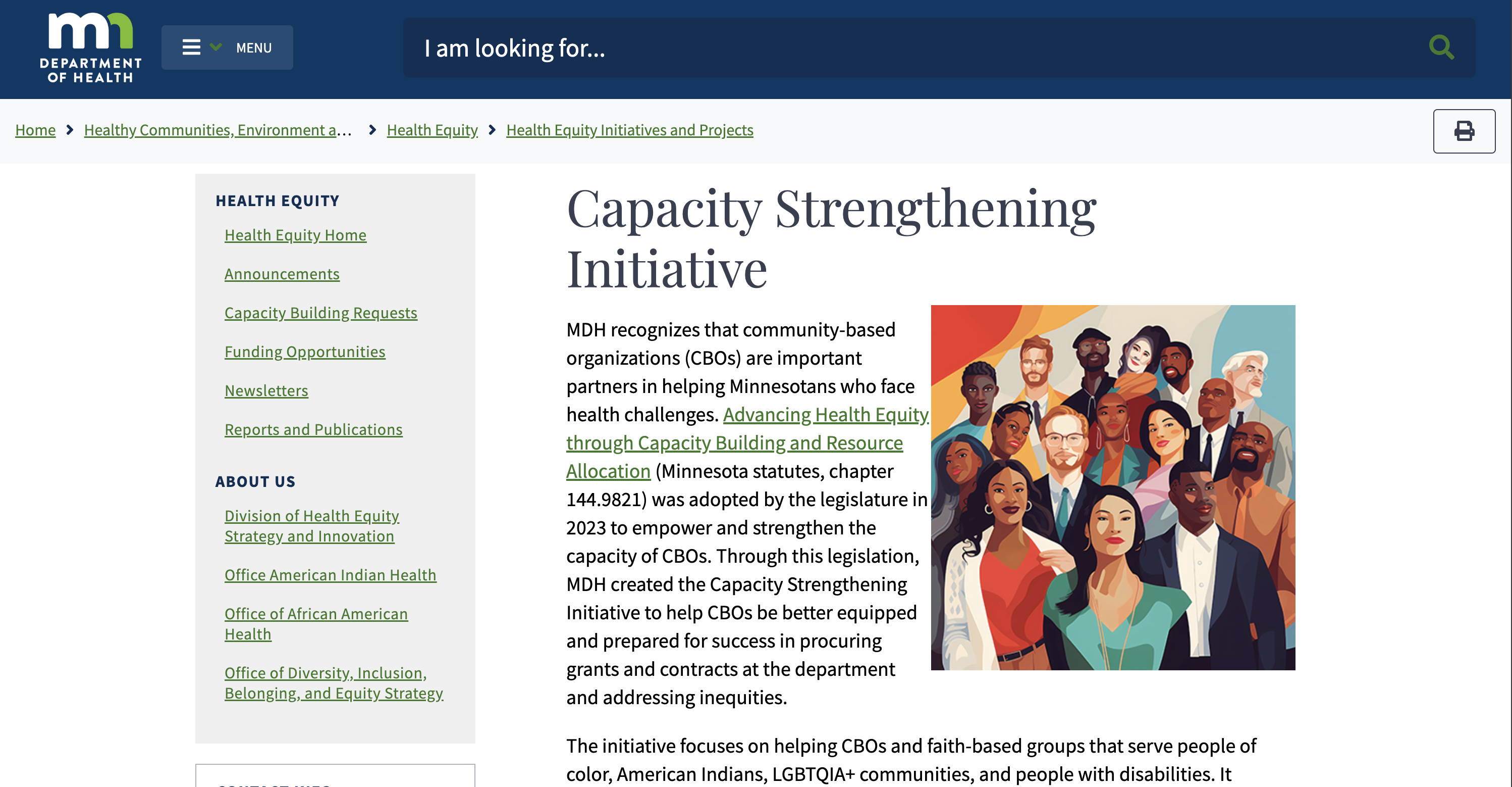 Example of content I worked on to improve layout, formatting and accessibility.